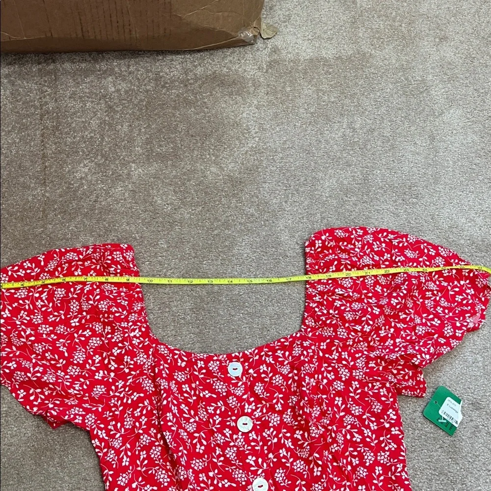 NWT luxology | floral jumpsuit | Small Smocked back - Picture 10 of 14